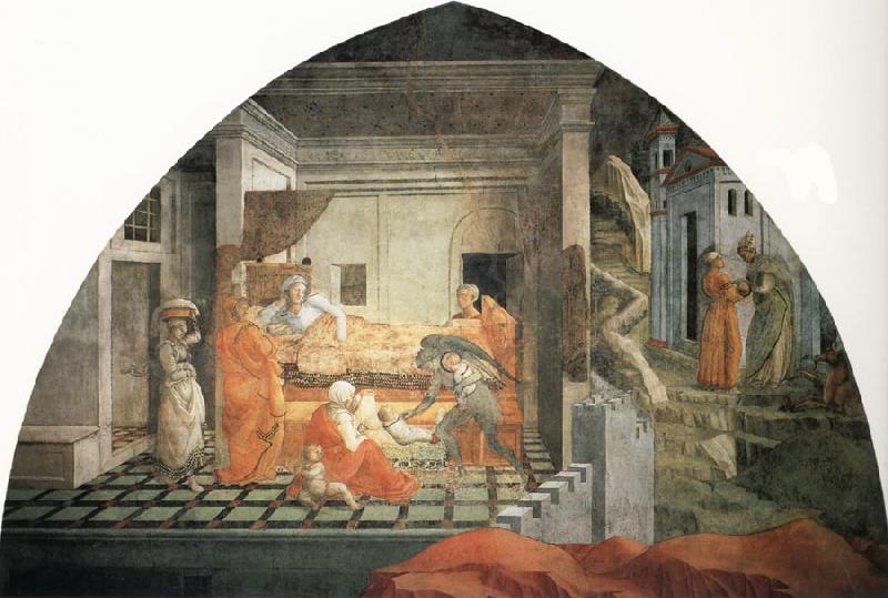 Fra Filippo Lippi The Birth and Infancy of St Stephen France oil painting art